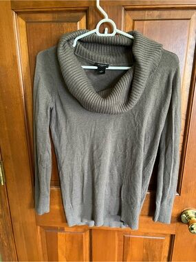 Ann Taylor Taupe Cowl Neck Sweater